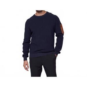 NEW HEDGE crewneck sweater in navy